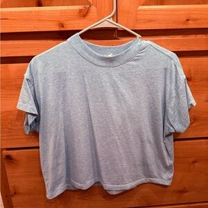 lululemon athletica Light Blue Short Sleeve Tee